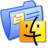 蓝色文件夹的Mac Folder Blue Mac